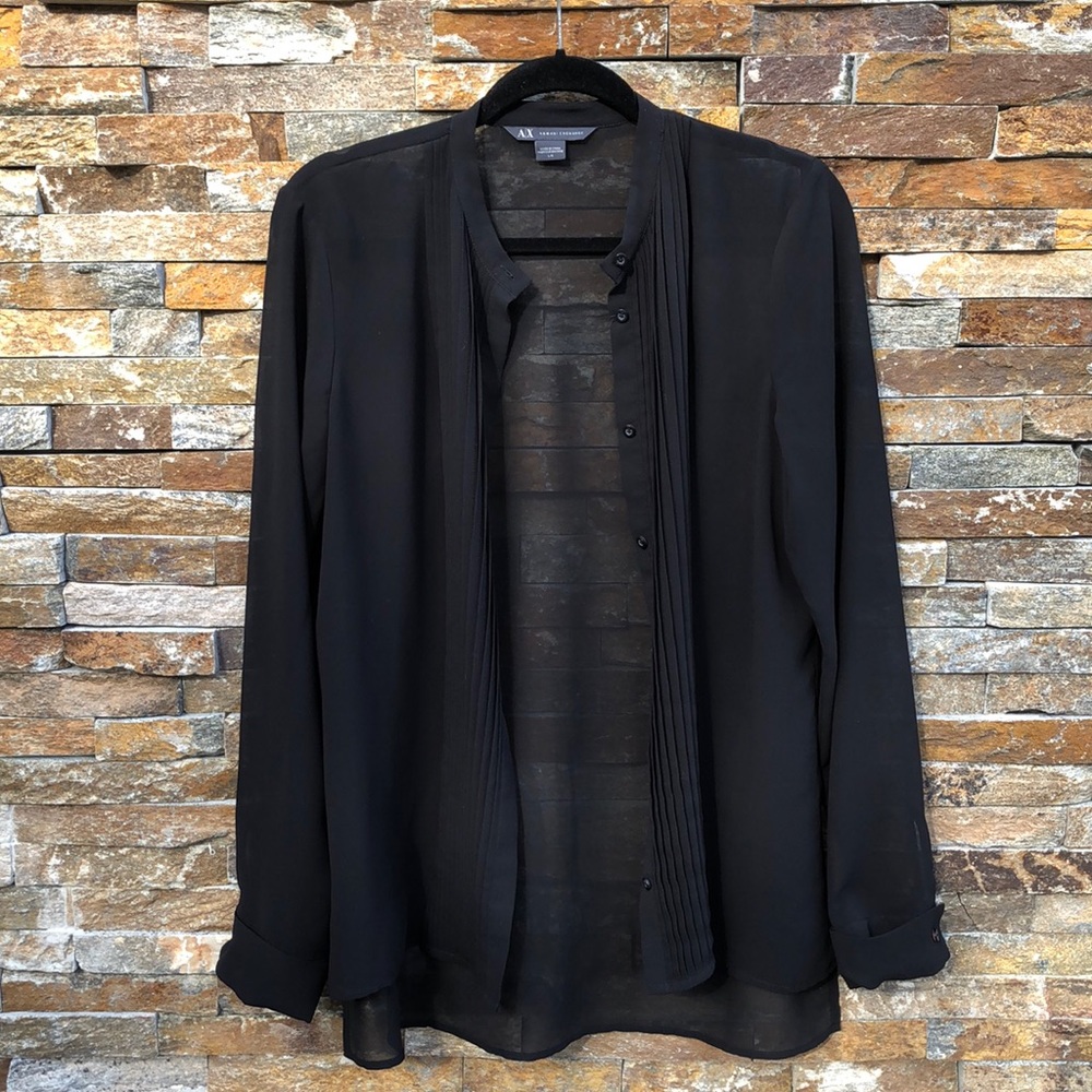 Armani Exchange Black Blouse Size : L/G - Picture 5 of 8